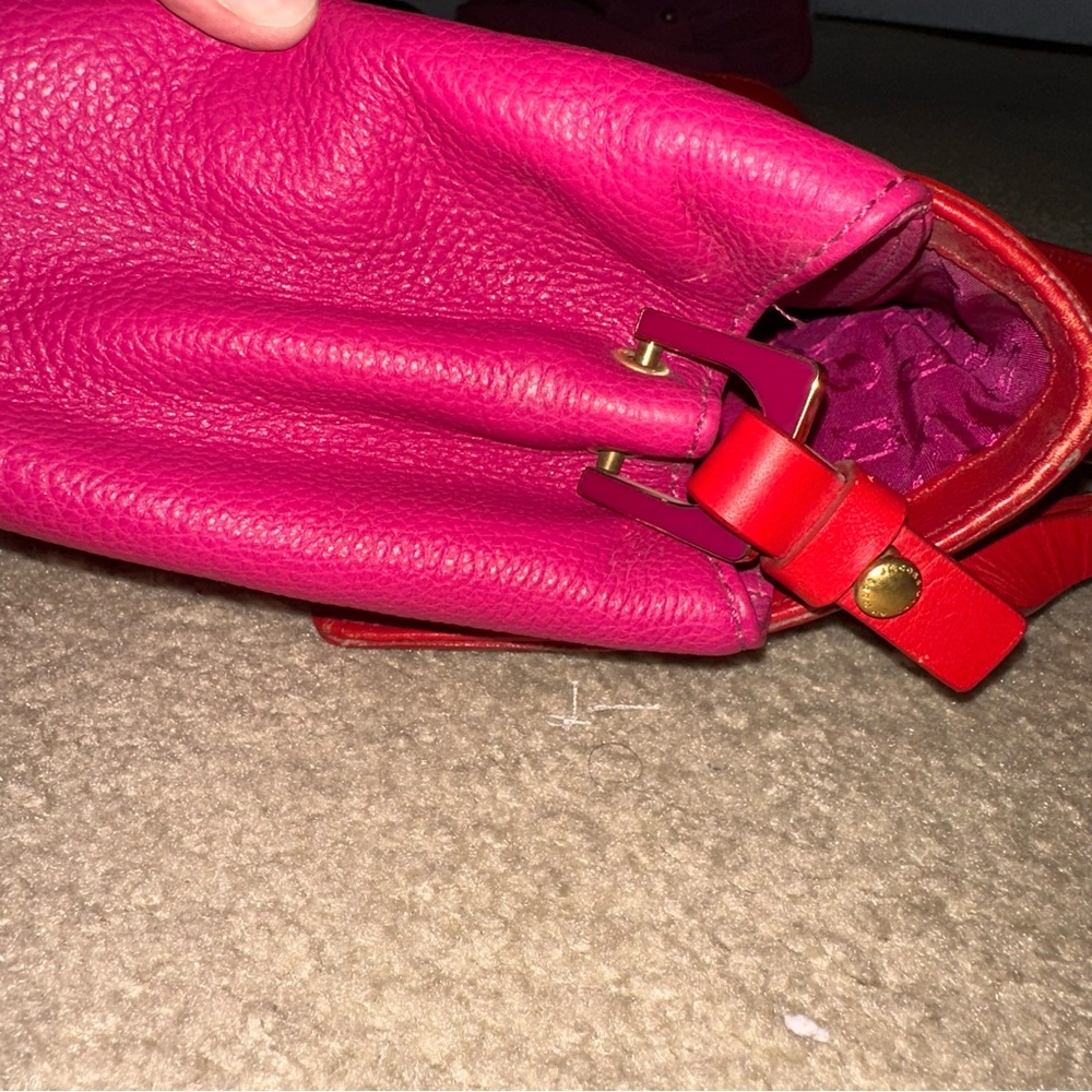 Marc Jacobs Vibrant Red and Pink Shoulder Bag - Picture 9 of 15